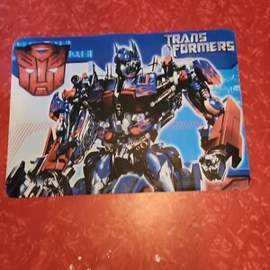 Optimus Prime Transformers 2007 Vinyl Placemat